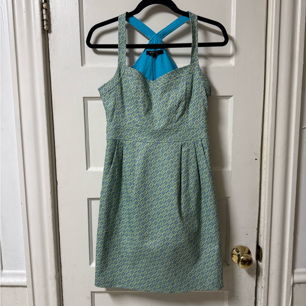 Nanette Lepore Green Geometric Dress NWT